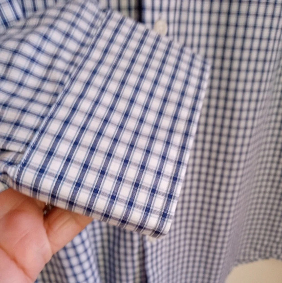 Nautica Classic Fit wrinkle resistant long sleeve button down shirt men size L - Picture 5 of 8